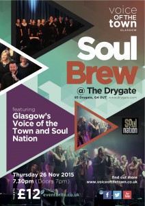 Featuring Glasgow's Voice of the Town Choir and Soul Nation at Drygate Glasgow