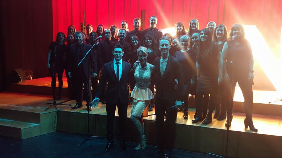 Ian Waite & Natalie Lowe with Birmingham VOTT Choir